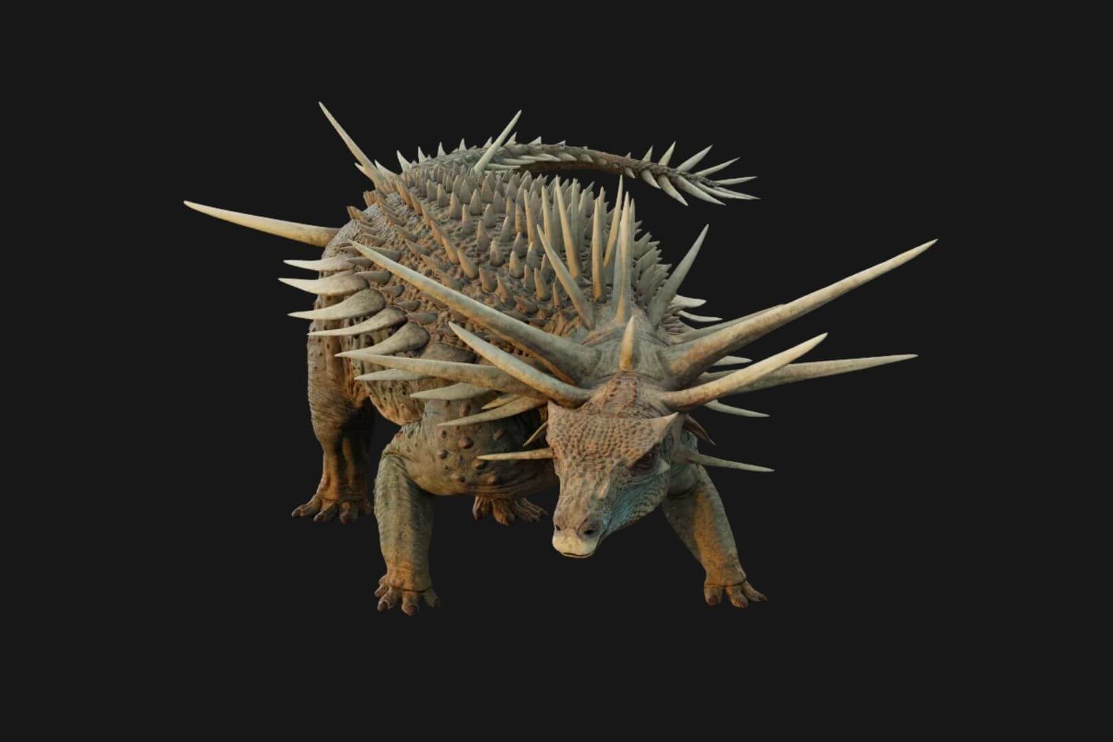 Descubren en Marruecos un dinosaurio con púas de un metro