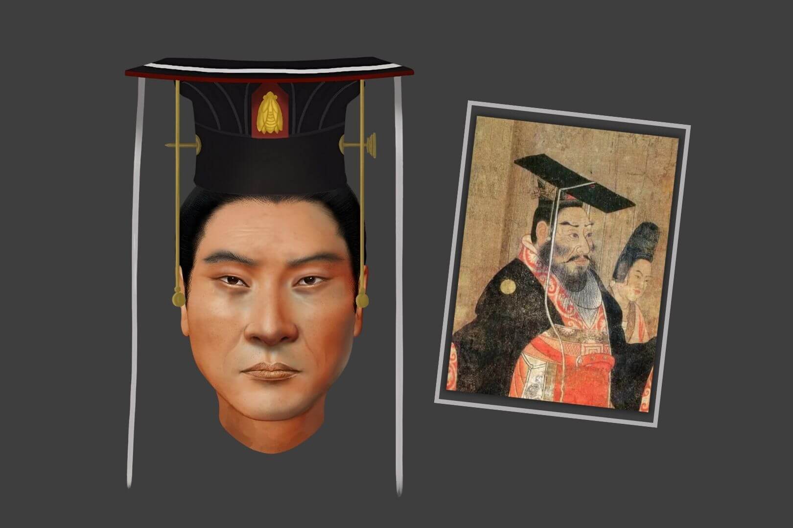 Recreación del rostro del emperador Wu