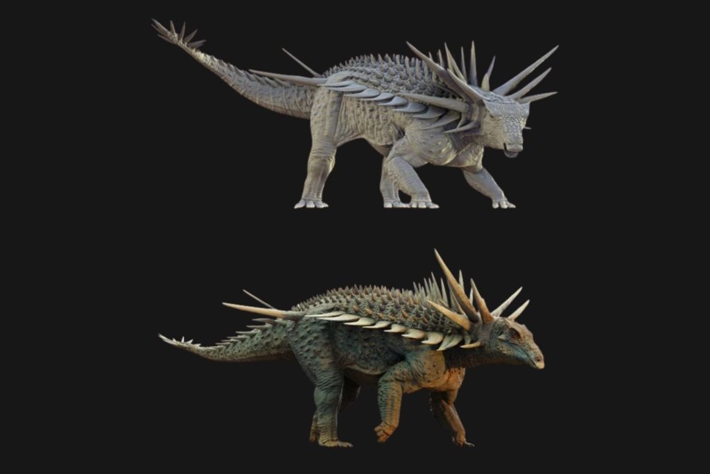 Varias de las espinas estaban integradas directamente en el esqueleto de Spicomellus afer