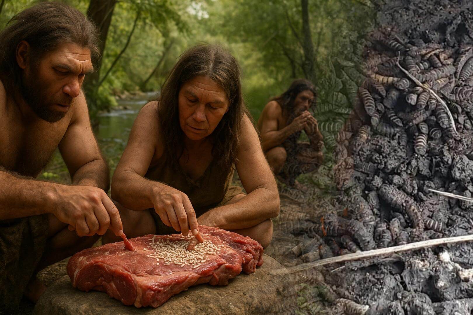 La huella química de los neandertales revela que su dieta incluía carne en descomposición y larvas, clave para su supervivencia en la Edad de Hielo