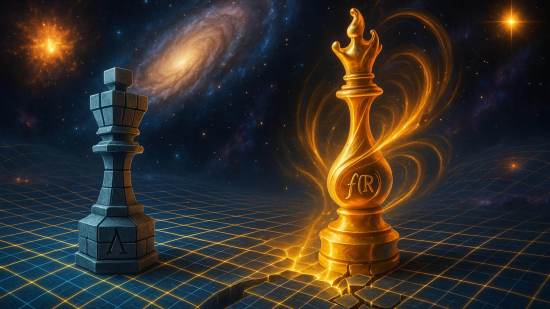 Einstein imaginó un equilibrio entre materia y geometría; f(R) convierte esa visión en una explicación cosmológica completa.