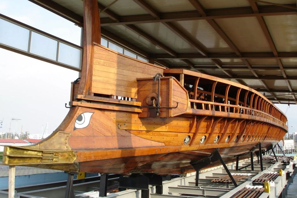 Una recreación de una embarcación