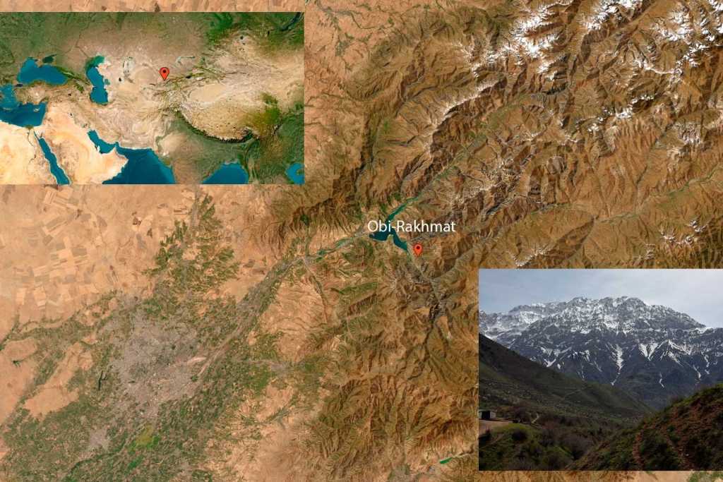 Ubicación geográfica del yacimiento de Obi-Rakhmat