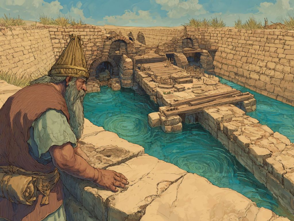 Construcción ficticia de una presa