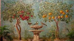 Fresco con jardín