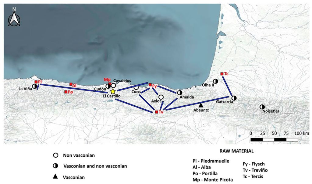 Depósitos prehistóricos de sílex