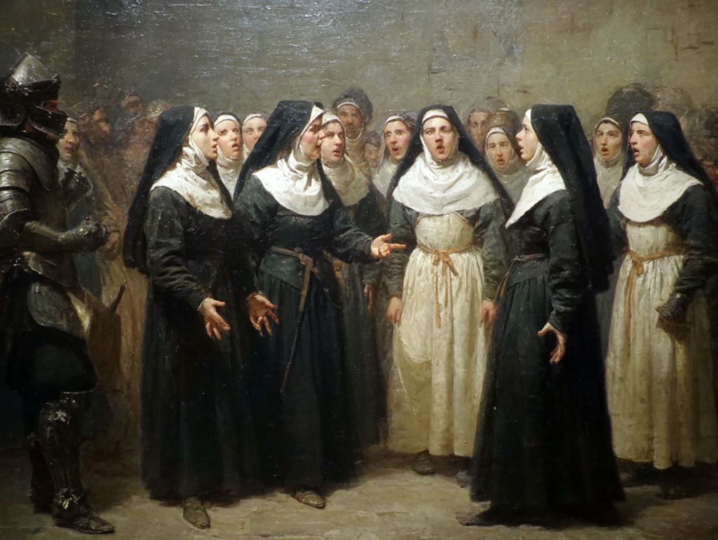 Monjas discutiendo