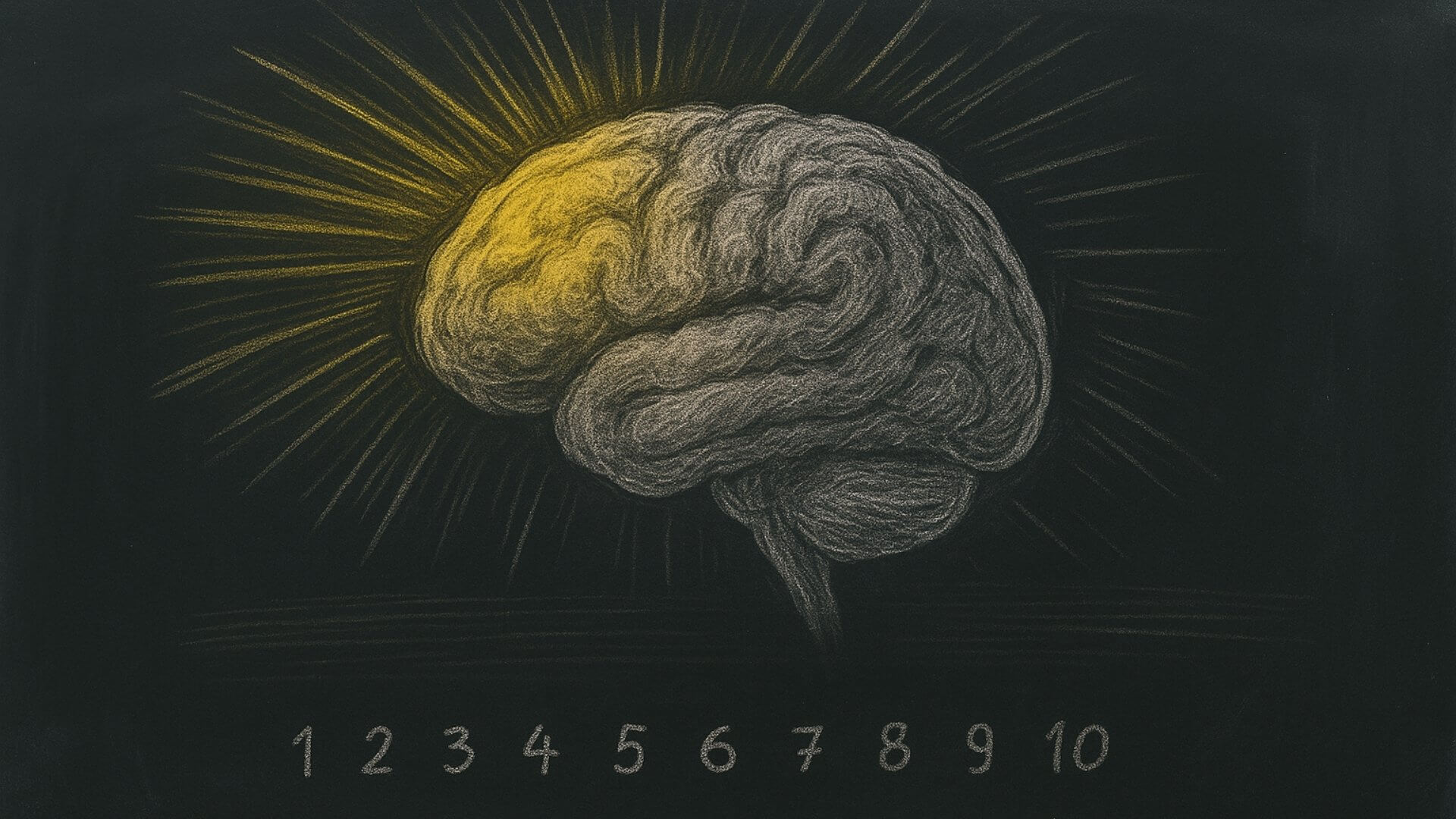 De izquierda a derecha- la división del cerebro determina cómo organizamos los números