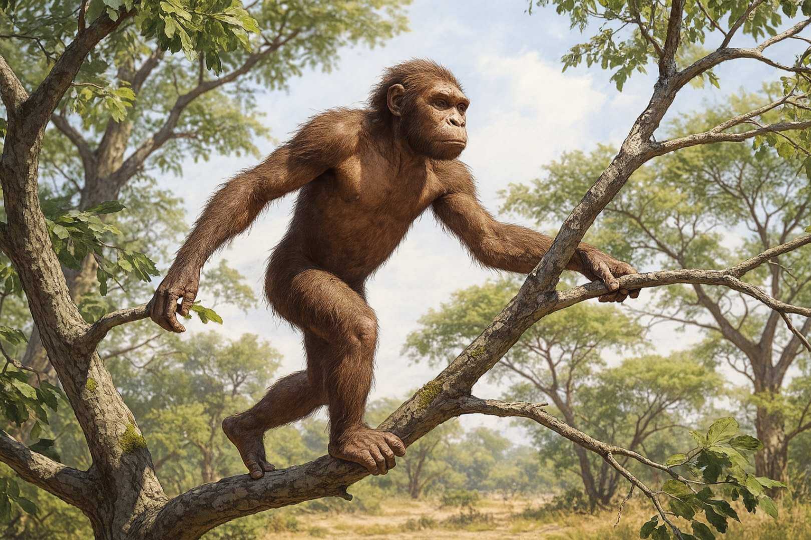 La evolución del bipedismo pudo comenzar en las ramas de los árboles, según un nuevo estudio en chimpancés salvajes