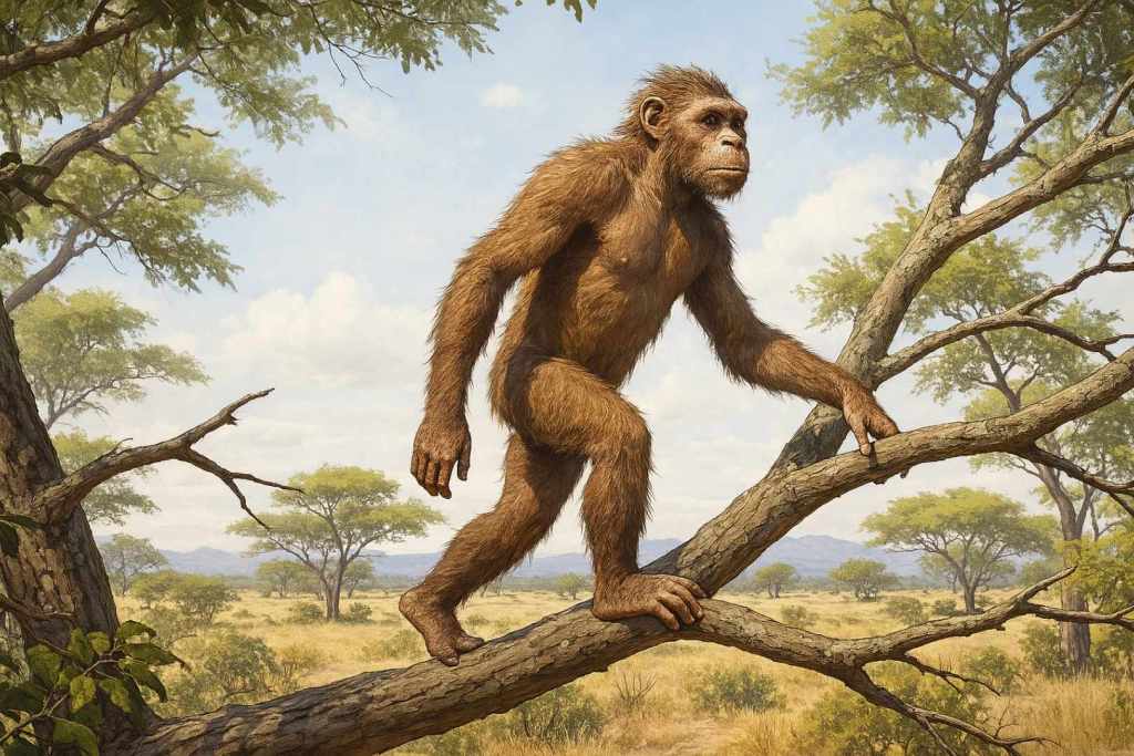 La postura erguida, clave de nuestra especie, podría haber nacido en lo alto de los árboles africanos