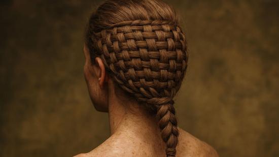 Recreación artística de un posible peinado paleolítico basado en una figura de hace 27.000 años hallada en el norte de Francia