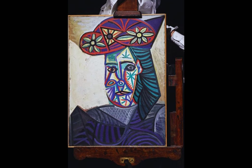 La pintura redescubierta, de Pablo Picasso, tras su presentación en el Hôtel Drouot de París