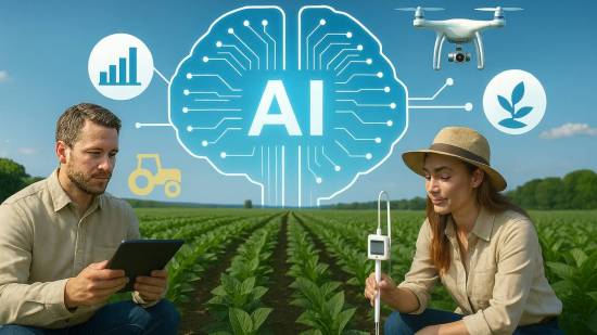 ¿Cómo contribuye la inteligencia artificial al desarrollo de sistemas agrícolas más sostenibles?
