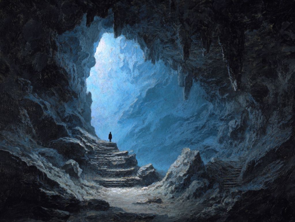 Interior de una cueva