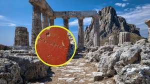 Hallan una rara inscripción griega con función ritual en el templo de Zeus Genearca en Artezian, Crimea