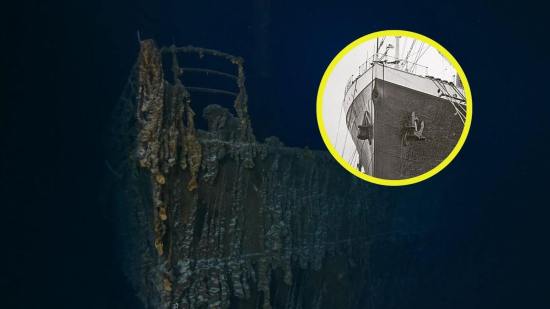 La icónica barandilla de la proa del Titanic se ha desprendido y ya no forma parte del naufragio