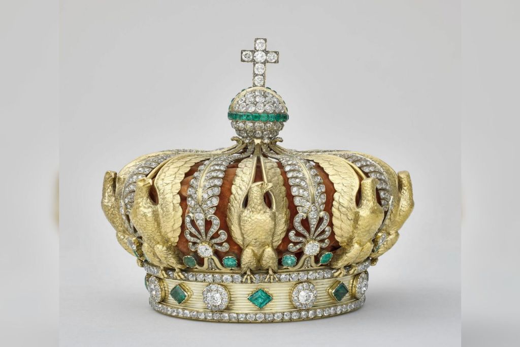 Corona de la emperatriz Eugenia con su estuche original, 1855