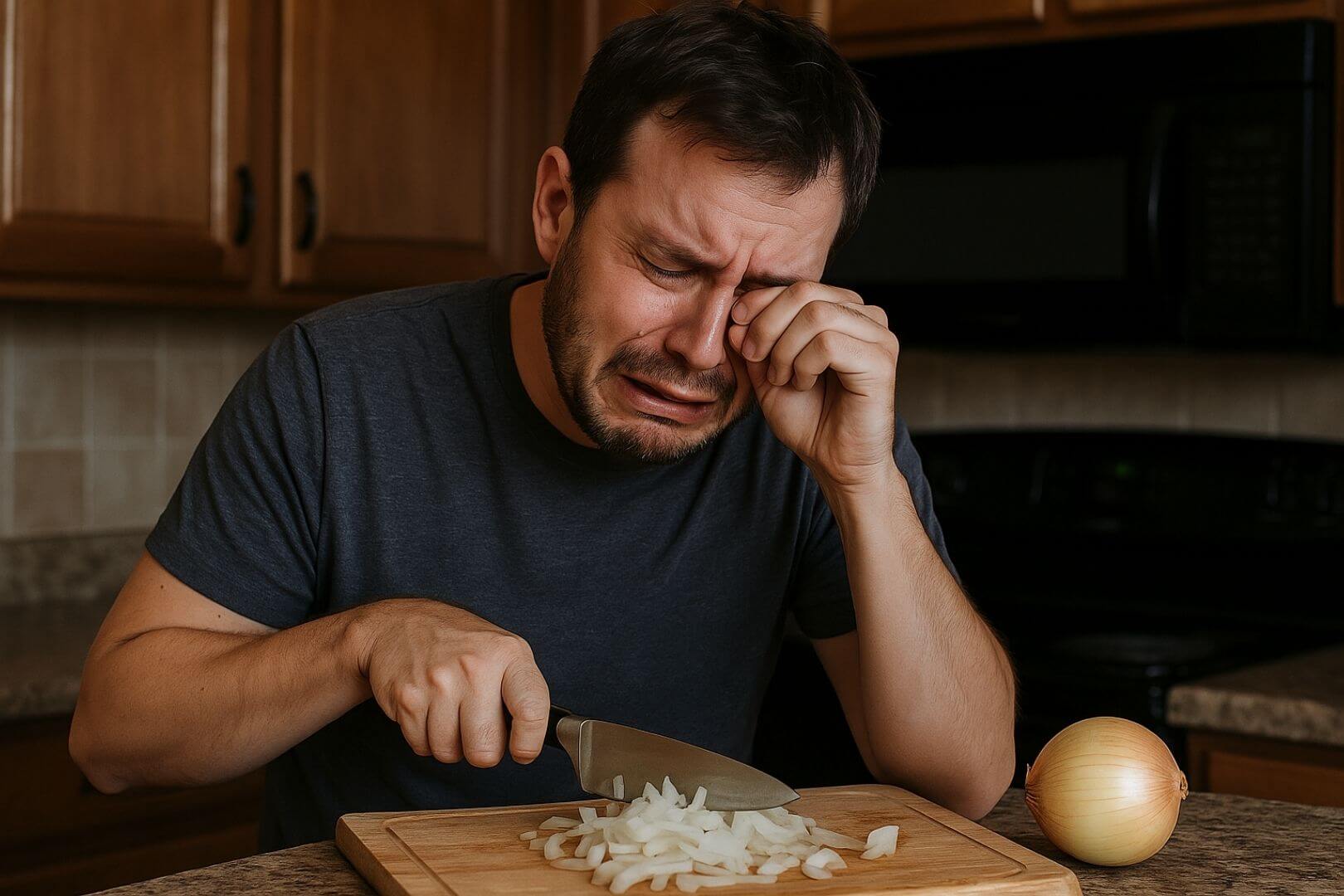 Picar cebolla puede convertirse en una experiencia lacrimógena