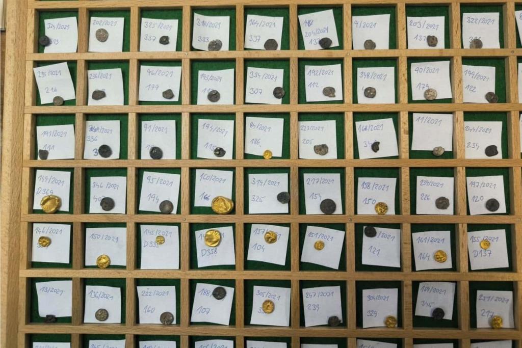 Monedas celtas elaboradas en oro y plata