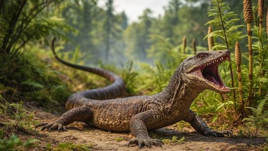 Este extraño reptil del Jurásico combina rasgos de serpiente y lagarto