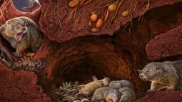 Una ilustración reconstruida de Polistodon chuannanensis, que muestra cómo pudo haber lucido este antiguo pariente de los mamíferos