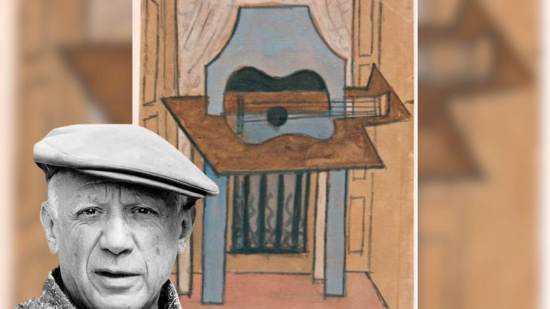 'Naturaleza muerta con guitarra', 1919, de Pablo Picasso