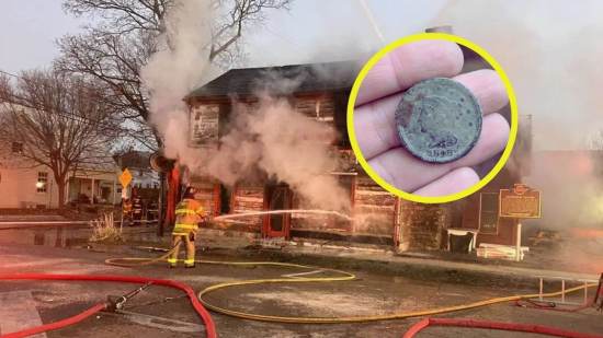 Desentierran monedas de 200 años y objetos "secretos" tras el incendio de una antigua taberna en Ohio