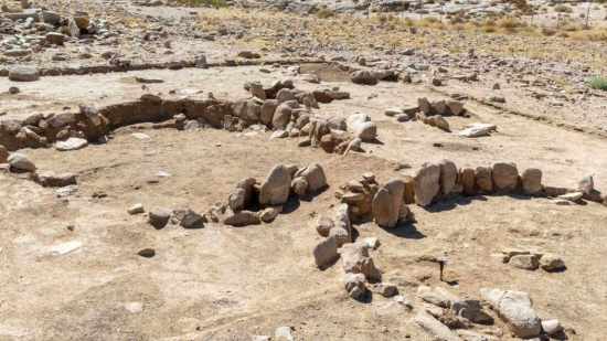 Vista del yacimiento de Masyoun, situado al noroeste de la ciudad de Tabuk