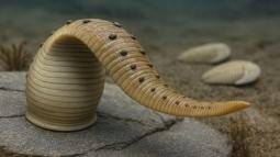 Recreación artística basada en descripciones científicas del fósil Macromyzon siluricus