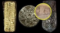 Además del esqueleto y el sable, los arqueólogos descubrieron también un delicado adorno de plata, posiblemente parte de un broche o pieza decorativa que pudo haber sido usado como símbolo de estatus