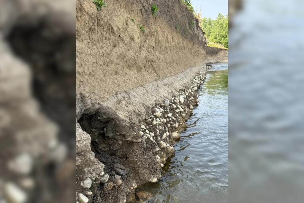 El fragmento óseo fue descubierto en una zona erosionada de la ribera del río Whitewater