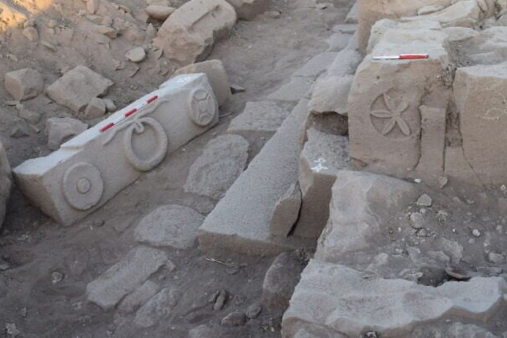 Estructura parcial de una sinagoga de unos 1.500 años descubierta en la Reserva Natural de Yehudiya, en los Altos del Golán