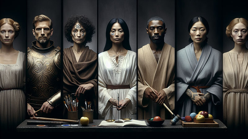 Detalle de la mano de una persona (probablemente un líder o estratega) sosteniendo una insignia con el rostro de un emperador, en un ambiente oscuro con una luz dramática, reflejando la sed de victoria o la fe en una misión.