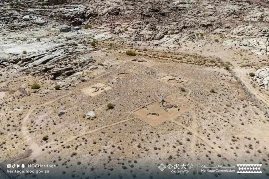 Vista aérea del asentamiento de Masyoun