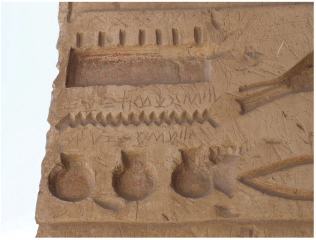 Grafiti en el templo de Seti I