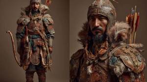 Un equipo de arqueólogos desentierra en el yacimiento uzbeko de Kanka la armadura de un guerrero de hace 1500 años