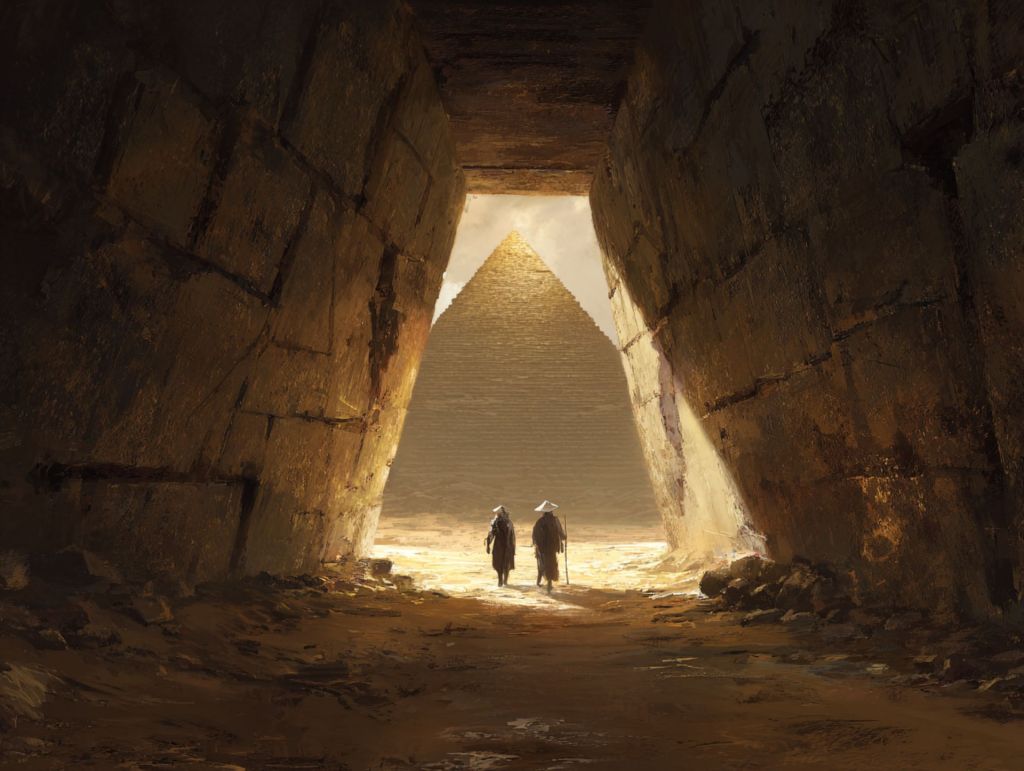 Entrada a una pirámide