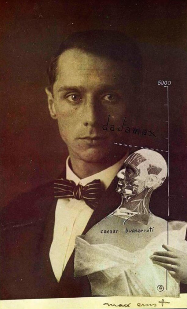 Max Ernst
Por Max Ernst.
Punching Ball o la inmortalidad de Buonarroti (Autorretrato), 1920.
Fotomontaje, gouache y tinta sobre fotografía.