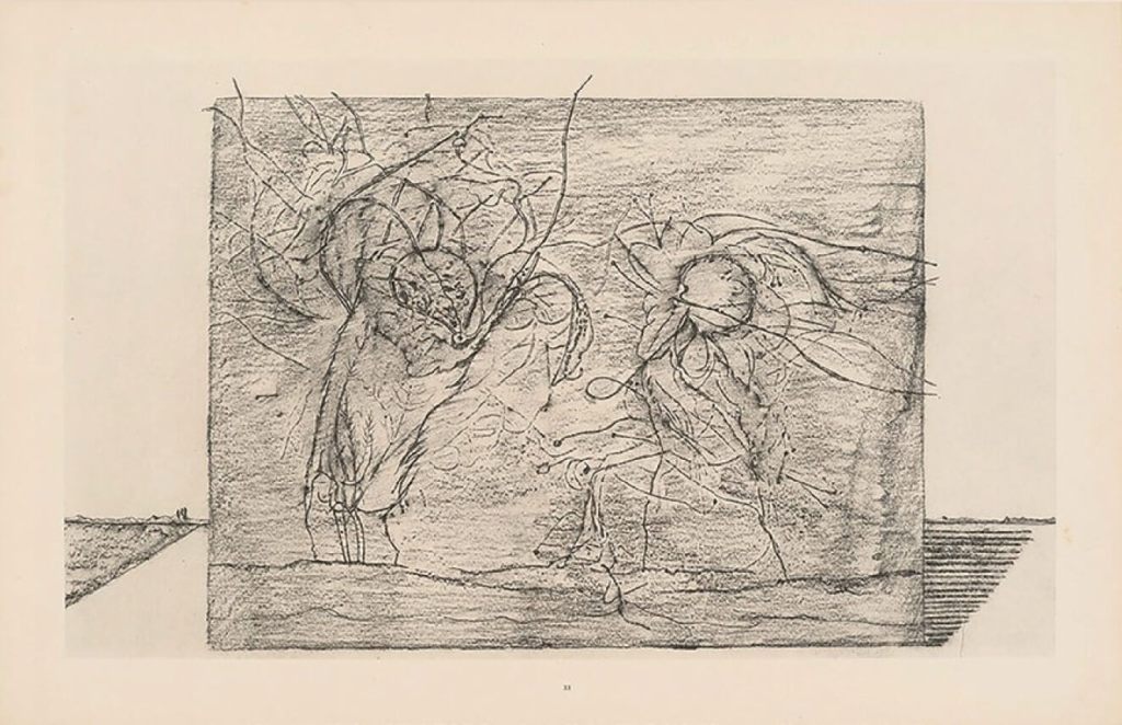 La venganza de la naturaleza. Latigazos o hilos de lava (Corpus de fouet ou ficelles de lave), 1926. Museum Bojimans Van Beuningen, Rotterdam (copia).