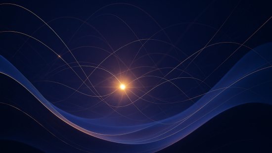 La física cuántica y la relatividad no son teorías abstractas: gobiernan la tecnología que usamos a diario. Fuente: Sora.