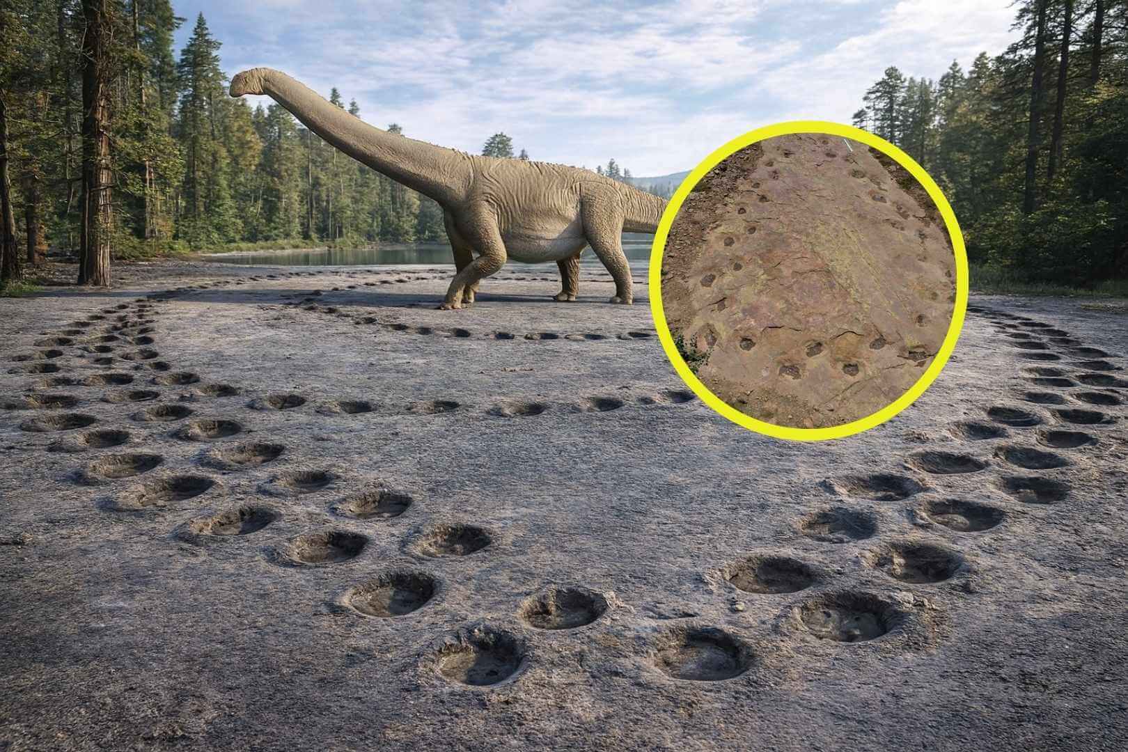 El misterioso rastro en círculos de un dinosaurio de cuello largo revela secretos inesperados