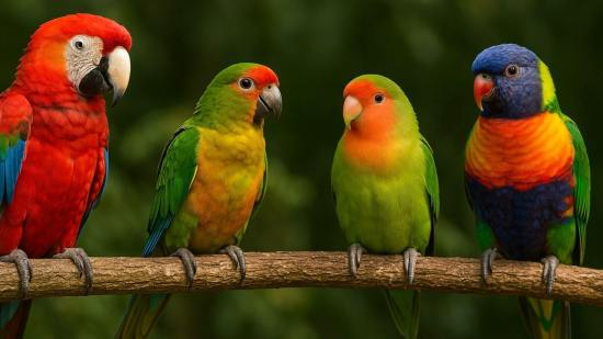 Descubren el secreto químico que hace brillar a los loros