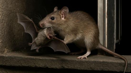 Científicos han documentado cómo ratas pardas atrapan murciélagos al vuelo... y se los comen