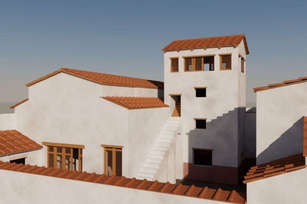 Una recreación digital revela cómo era originalmente la Casa del Tiaso en Pompeya, antes de quedar sepultada por la erupción
