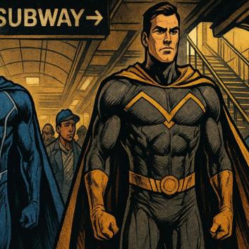 Un Batman silencioso en el metro de Milán bastó para duplicar los gestos de amabilidad entre desconocidos.