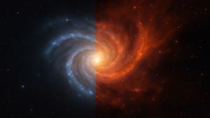 Como Jekyll y Hyde: esta galaxia cambia de forma según el tipo de luz con que se mire